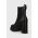Tommy Jeans ghete chelsea de piele TJW HIGH HEEL CHELSEA femei, culoarea negru, cu toc plat, EN0EN02306