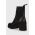 Charles Footwear ghete chelsea de piele Melby femei, culoarea negru, cu toc drept, Melby