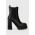 Tommy Jeans ghete chelsea de piele TJW HIGH HEEL CHELSEA femei, culoarea negru, cu toc plat, EN0EN02306