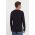 Samsoe Samsoe longsleeve din bumbac culoarea negru, uni