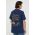 Les Deux tricou din bumbac culoarea albastru marin, cu imprimeu