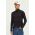 Samsoe Samsoe longsleeve din bumbac culoarea negru, uni