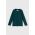 Abercrombie & Fitch longsleeve copii culoarea verde, neted