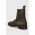 Gant botine din piele intoarsa Fayy femei, culoarea verde, cu toc plat, 27553384.G710