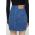 Moschino Jeans fusta jeans mini, drept