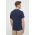 Barbour tricou din bumbac culoarea albastru marin, neted
