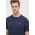 Barbour tricou din bumbac culoarea albastru marin, neted