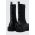 Armani Exchange botine femei, culoarea negru, cu toc plat, XDN027.XV747.K001