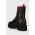 Tommy Jeans bocanci de piele TJW W URBAN BOOT SMOOTH LTR WL femei, culoarea negru, cu toc plat, izolat, EN0EN02402
