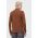 HUGO longsleeve din bumbac culoarea maro, neted