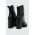 Medicine botine culoarea negru, cu toc drept, izolare usoara