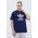 adidas Originals tricou din bumbac culoarea albastru marin, cu imprimeu