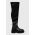 Tommy Jeans cizme TJW OVER THE KNEE BOOTS femei, culoarea negru, cu platforma, EN0EN02254