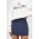 Abercrombie & Fitch fusta culoarea albastru marin, mini, drept