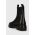 GARMENT PROJECT ghete chelsea de piele June Chelsea femei, culoarea negru, cu toc plat, GPW2406