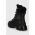 Karl Lagerfeld ghete de piele TREKKA MAX KC femei, culoarea negru, cu platforma, izolat, KL43563