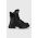 Karl Lagerfeld ghete de piele TREKKA MAX KC femei, culoarea negru, cu platforma, izolat, KL43563