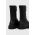 Armani Exchange botine femei, culoarea negru, cu toc plat, XDN028.XV748.K001
