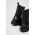 Answear Lab ghete chelsea de piele X limited collection NO SHAME femei, culoarea negru, cu toc plat