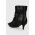 Answear Lab botine femei, culoarea negru, cu toc drept