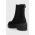 Charles Footwear cizme din piele intoarsa Diana femei, culoarea negru, cu platforma, Diana.Boots.Black