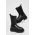 Answear Lab ghete chelsea de piele X limited collection NO SHAME femei, culoarea negru, cu toc plat