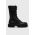 Armani Exchange botine femei, culoarea negru, cu toc plat, XDN028.XV748.K001