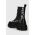 Karl Lagerfeld Jeans ghete chelsea de piele BROOKE femei, culoarea negru, cu platforma, KLJ41140
