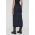 Sisley fusta culoarea albastru marin, midi, creion