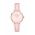 Daniel Wellington ceas Petite 28 Pink leather femei, culoarea roz
