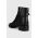 MICHAEL Michael Kors cizme de piele Hamilton femei, culoarea negru, cu toc plat, 40F3HAME5L