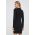 Sisley rochie culoarea negru, mini, mulata