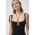 Bardot rochie culoarea negru, mini, mulata