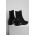 Answear Lab ghete chelsea de piele femei, culoarea negru, cu toc drept