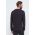 Reebok longsleeve din bumbac culoarea negru, neted