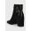 Answear Lab botine femei, culoarea negru, cu toc drept