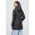 adidas geacă de puf femei, culoarea negru, de tranziție HZ4428