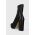 Alohas cizme de piele Thunder femei, culoarea negru, cu toc drept, S00193.25