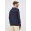 Gant longsleeve din bumbac culoarea albastru marin, neted
