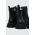 Answear Lab bocanci femei, culoarea negru, cu toc plat, izolare usoara