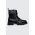 Answear Lab bocanci femei, culoarea negru, cu toc plat, izolare usoara
