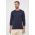 Gant longsleeve din bumbac culoarea albastru marin, neted