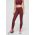 Reebok leggins de antrenament Lux Collection culoarea bordo, neted