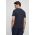 Medicine tricou din bumbac culoarea albastru marin, neted