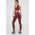 Reebok leggins de antrenament Lux Collection culoarea bordo, neted