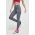 Reebok leggins de antrenament Lux Collection culoarea gri, neted