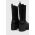 Weekend Max Mara ghete chelsea de piele Guglia femei, culoarea negru, cu toc drept, 2357960734600