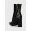 Answear Lab botine femei, culoarea negru, cu toc drept