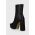Answear Lab botine femei, culoarea negru, cu toc drept