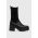 Weekend Max Mara ghete chelsea de piele Guglia femei, culoarea negru, cu toc drept, 2357960734600